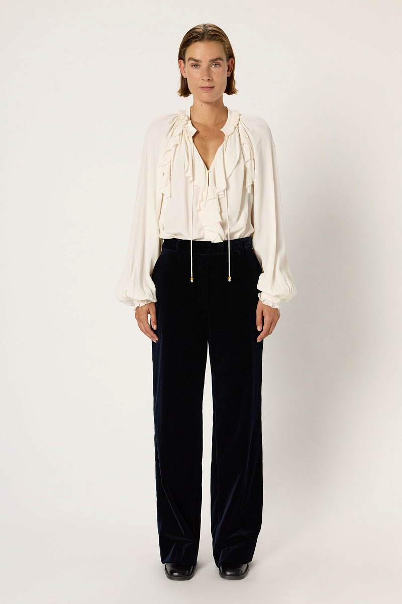 CLOTILDE - Костюмные брюки из бархатной ткани CLOTILDE - Костюмные брюки из бархатной ткани