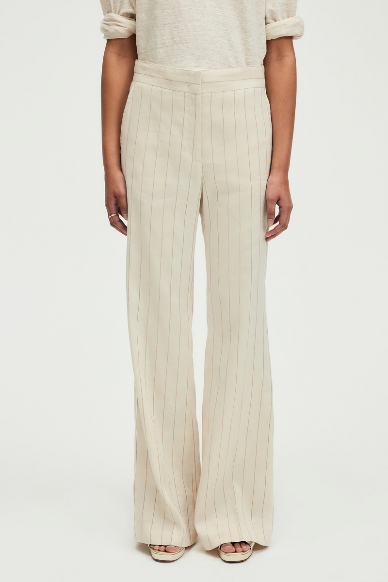 JARRY - Расклешенные брюки в золотую полоску