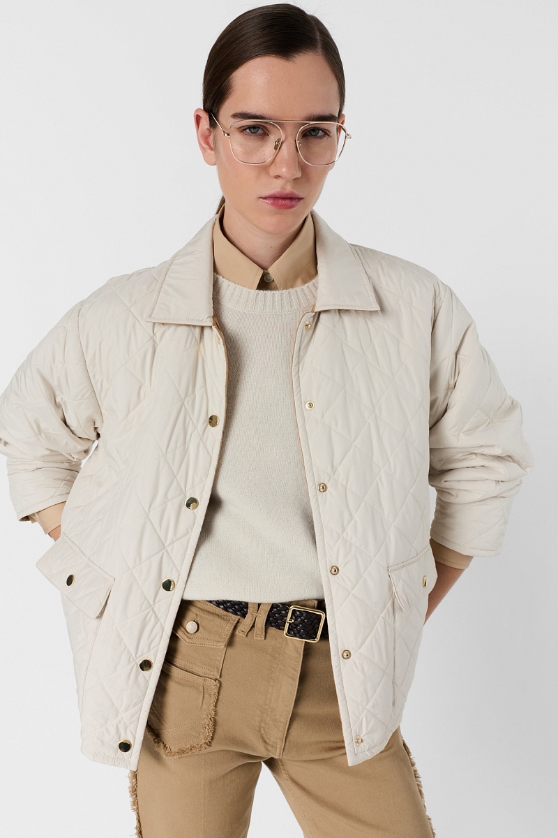 PHEONA - Бежевая двусторонняя стеганая куртка