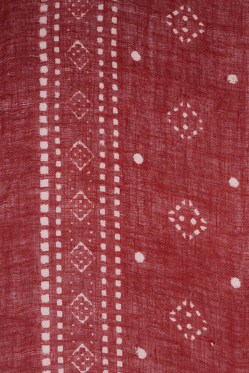 OMARA - Льняной платок с принтом