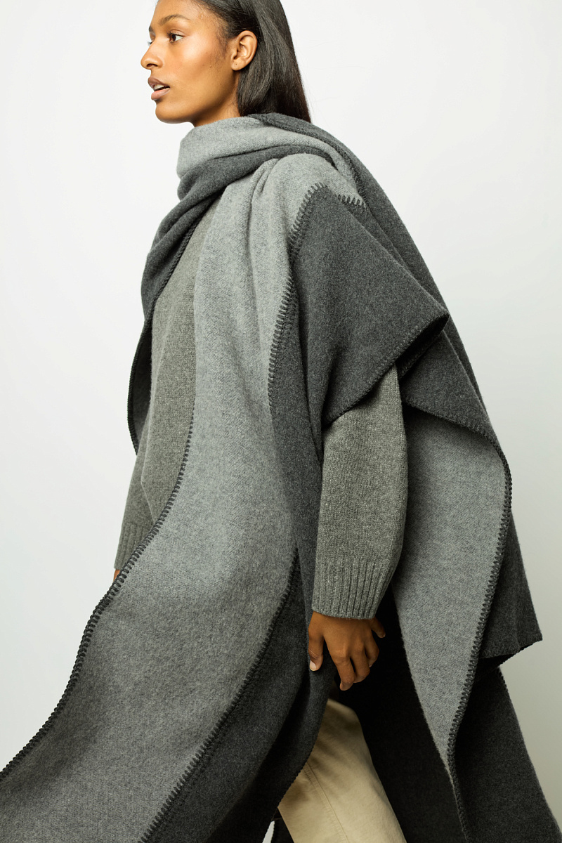 DAMIANE - Двухцветное пончо