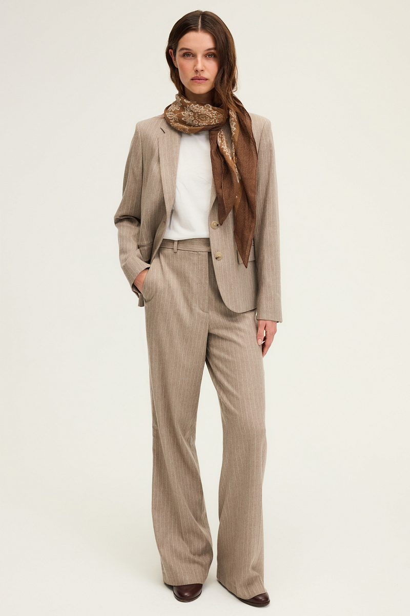 CINDELLE - Брюки свободного кроя с тонкими полосками