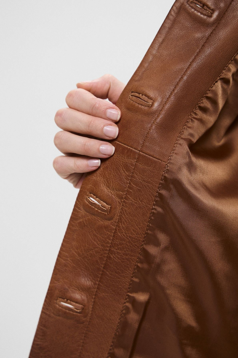 ROSALIE - Кожаная куртка оверсайз