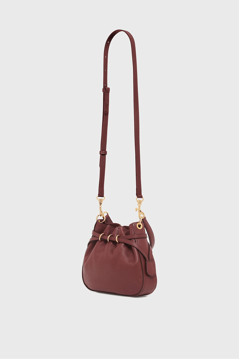 LE MINI ROMY - Сумка-ведро из зернистой кожи