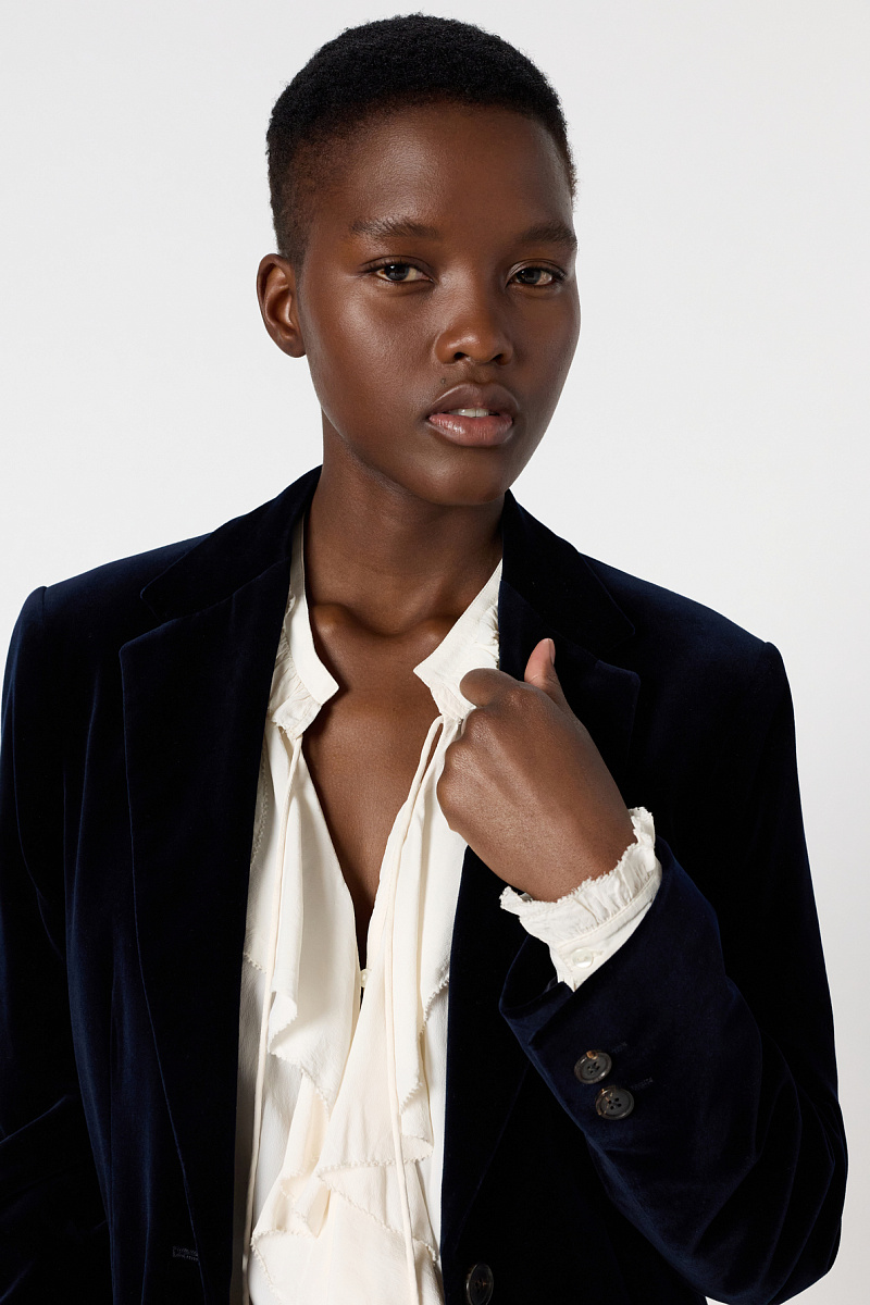 NIRINA - Классический жакет из бархатной ткани