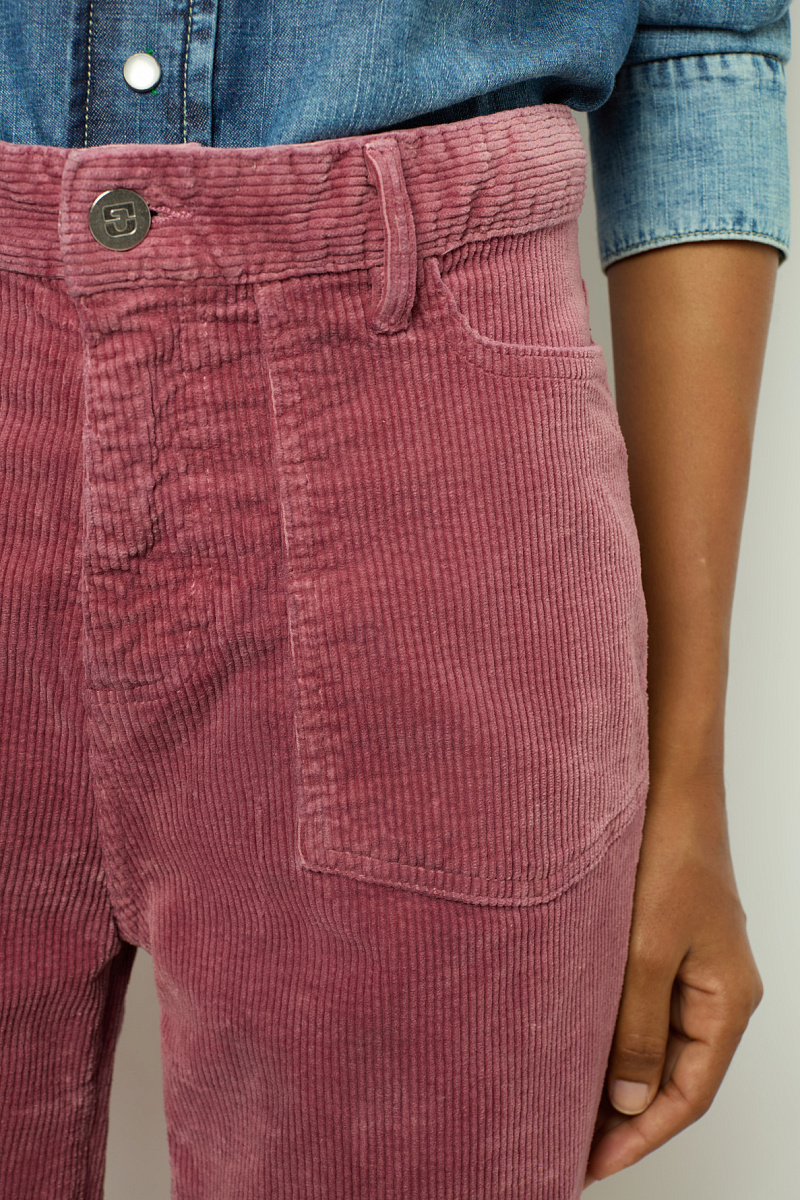 NAZIA - Брюки расклешенного кроя из тонкого вельвета