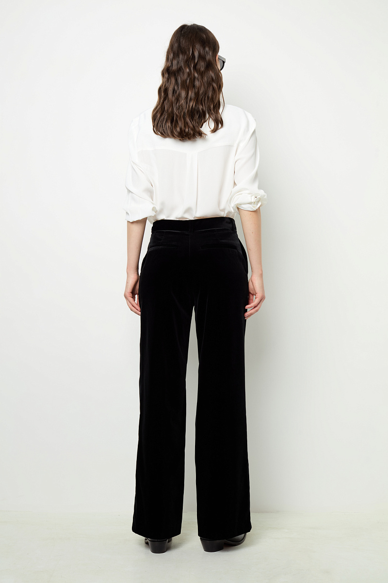 NORA - Брюки из гладкого бархата