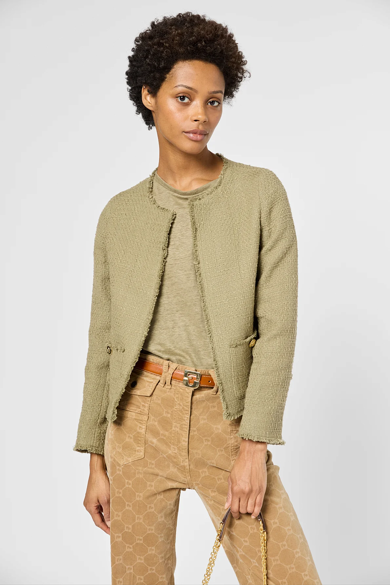 RODINA - Твидовый жакет с золотистыми пуговицами