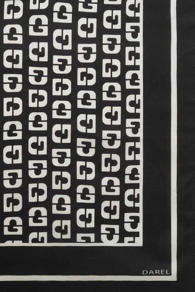 RIA - Шарф из шелка с монограммой