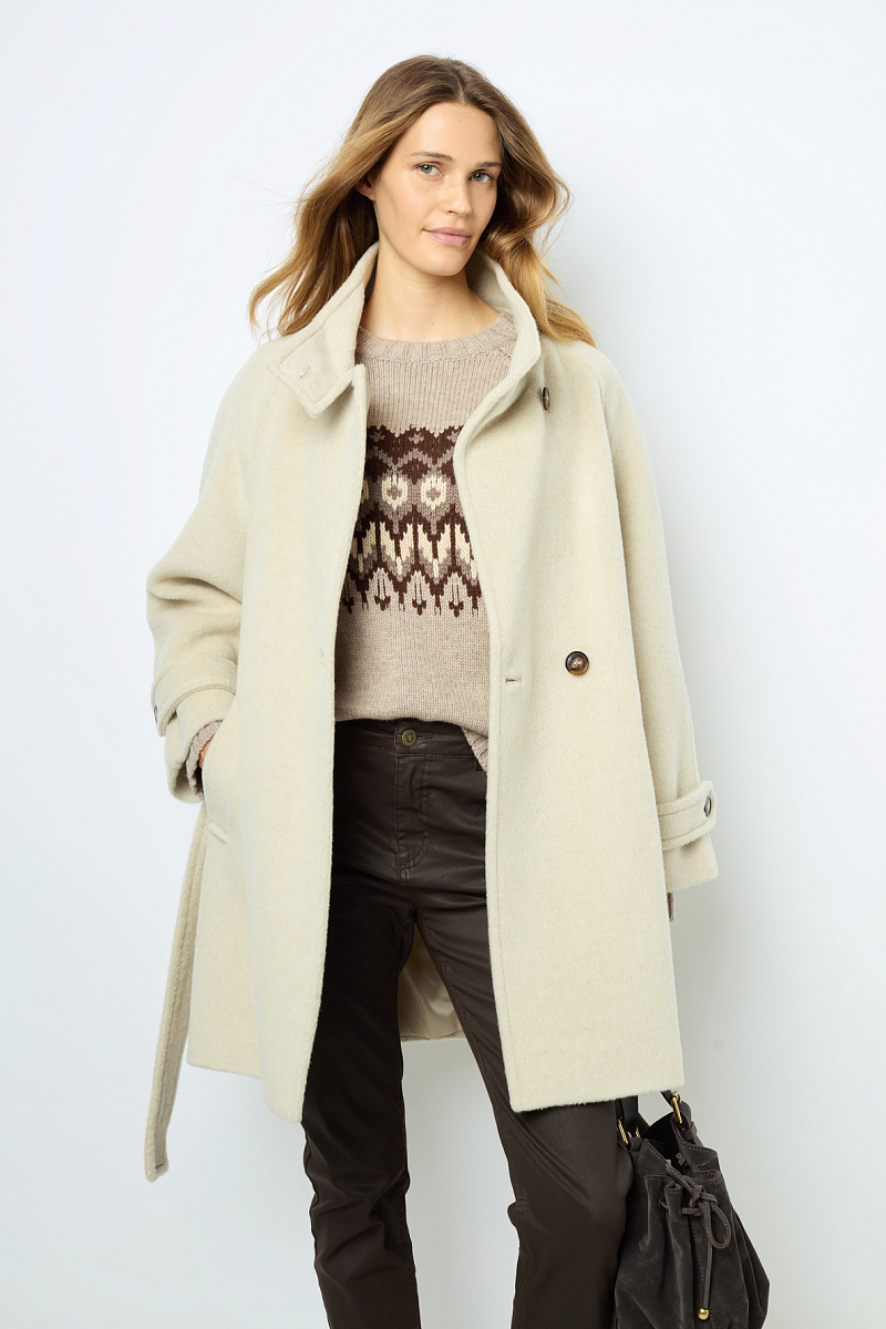 LOUISE - Приталенное пальто средней длины