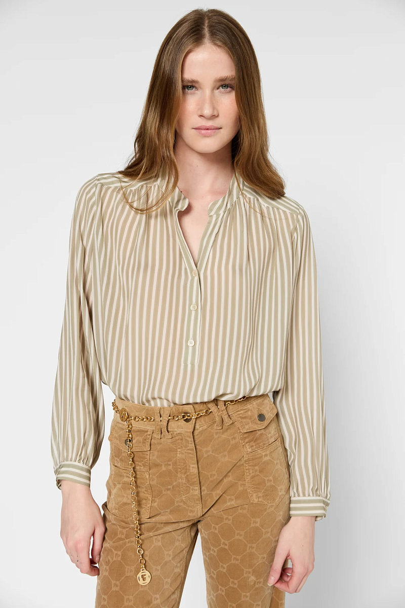 UNYKA - Блуза в полоску из мягкой ткани