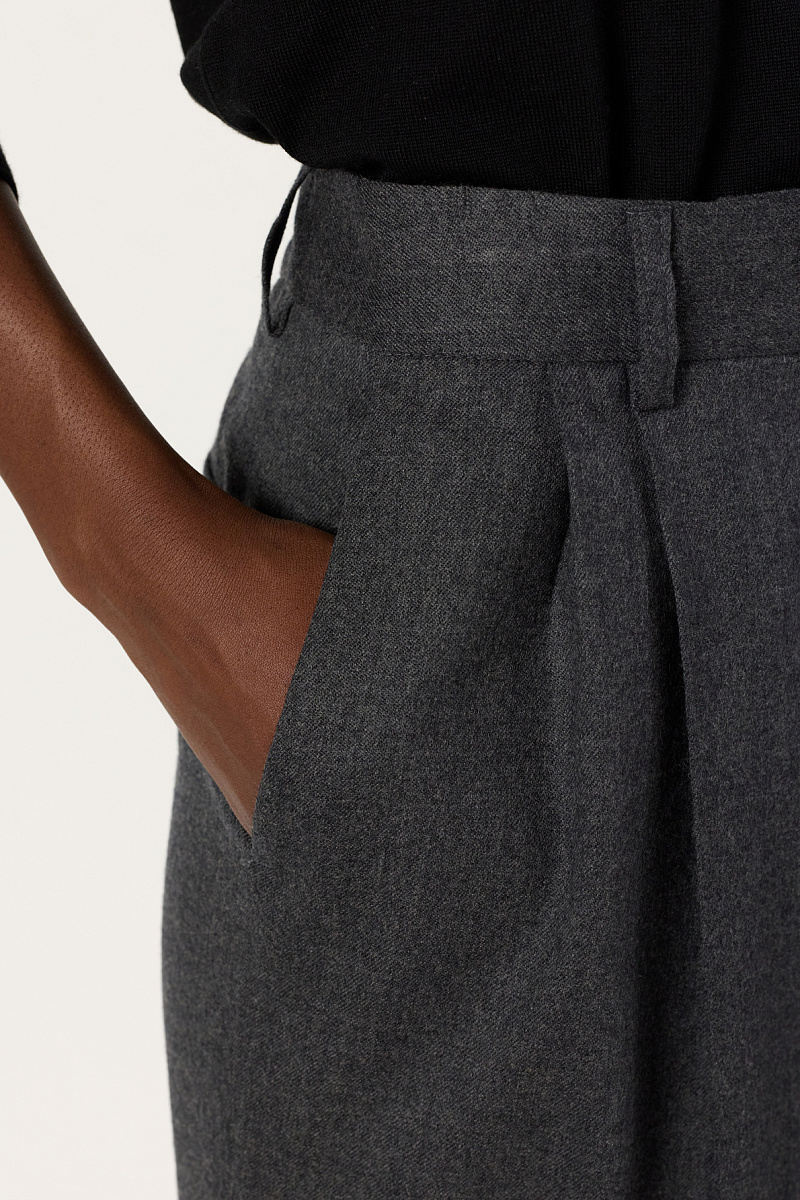 CYRIELLE - Однотонные широкие брюки