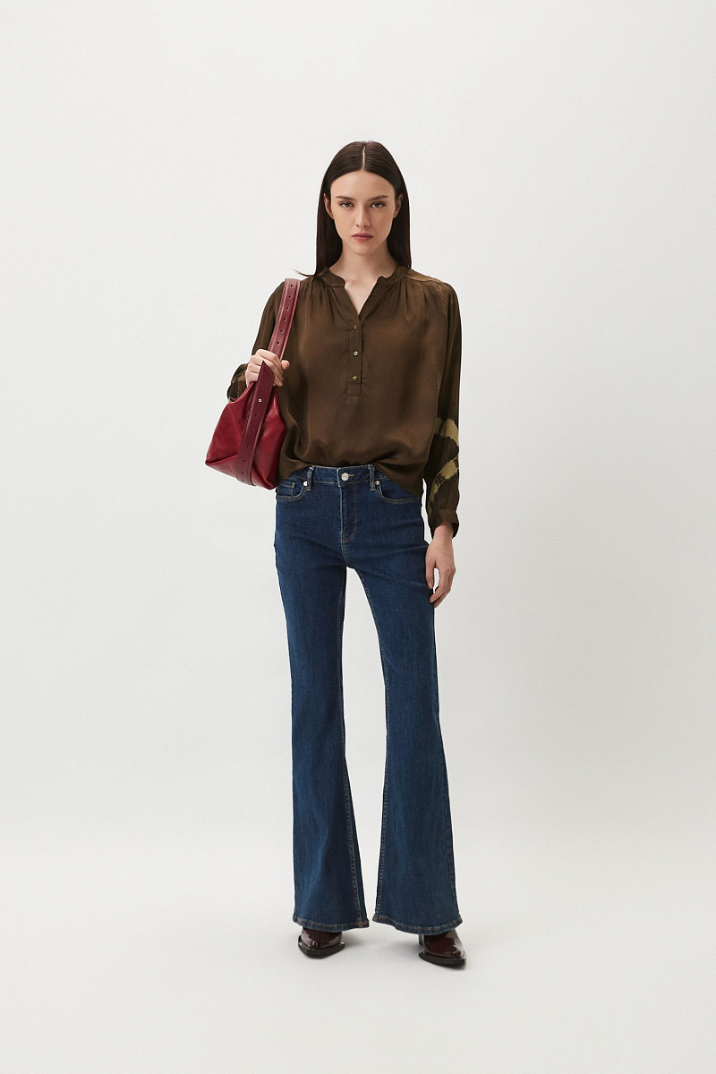 BENEDITH - Атласная блуза тай-дай