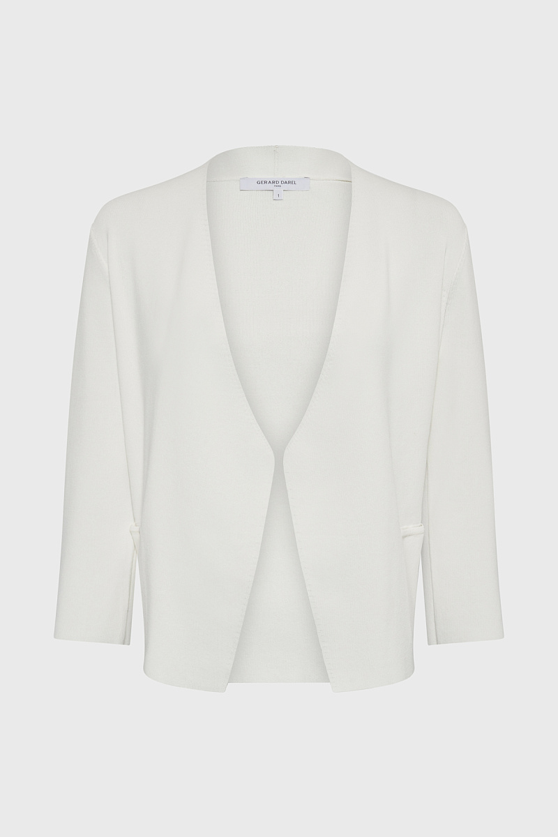 LYNAYA - Белый жилет из микрофибры