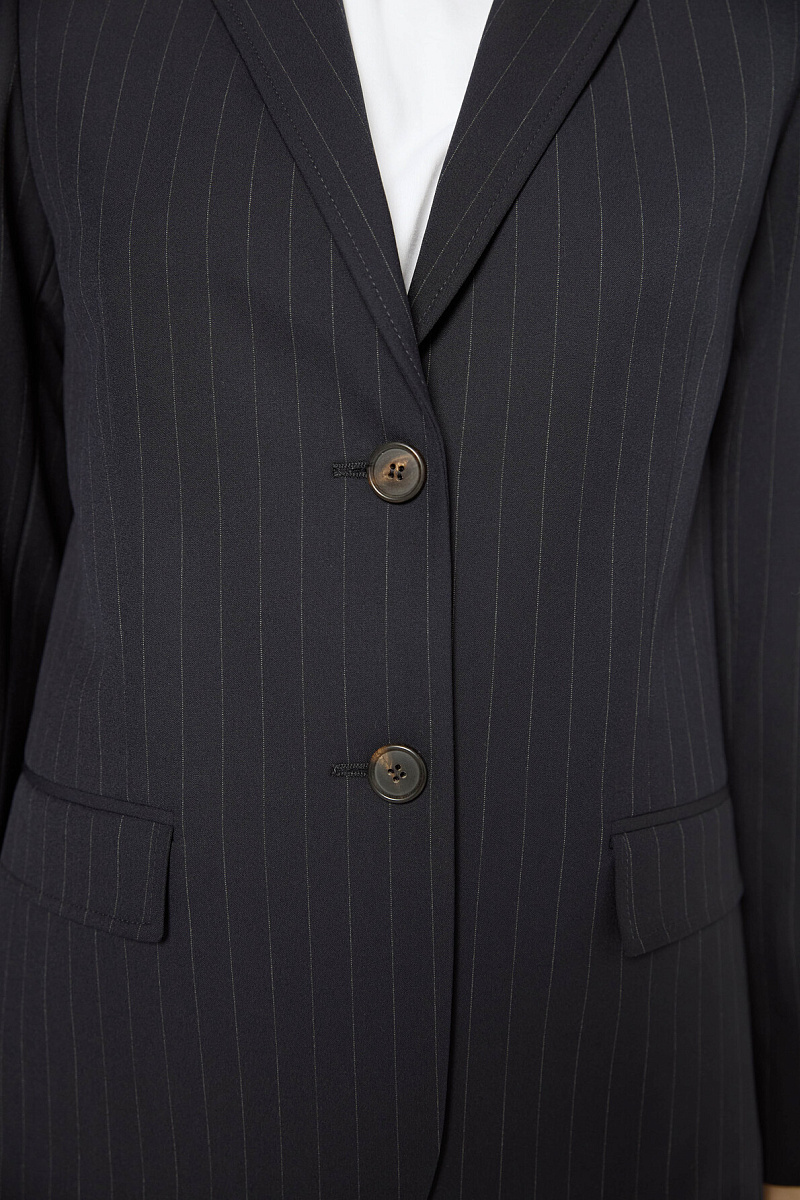 RABY - Жакет прямого кроя в полоску