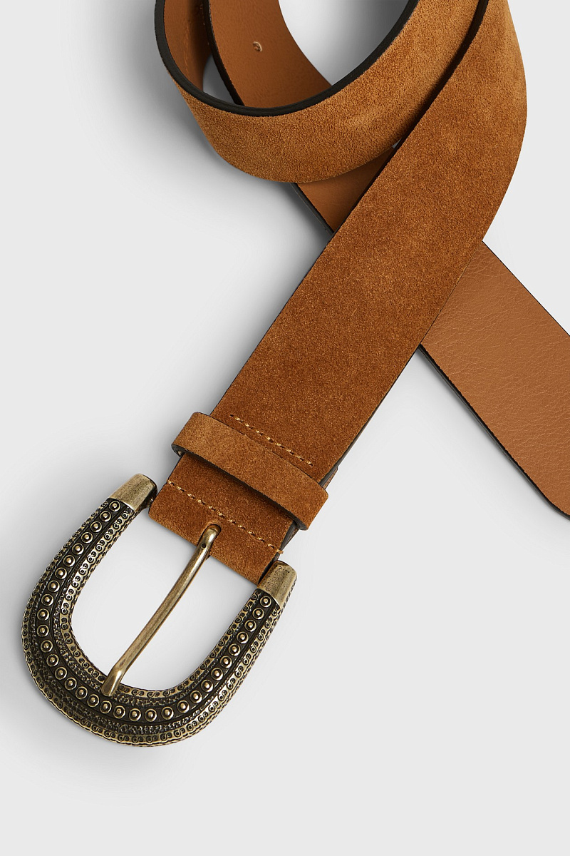TESSA - Широкий ремень из замшевой кожи