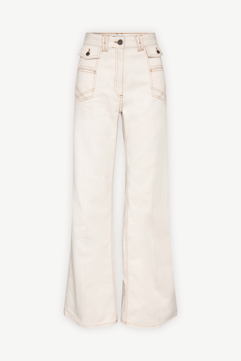 ANNA - Джинсы-клеш с высокой посадкой