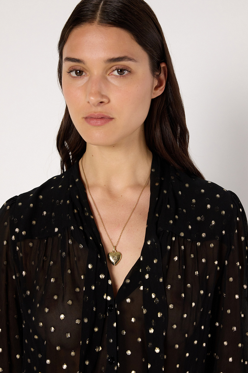 ANDREE - Струящаяся блуза в горошек