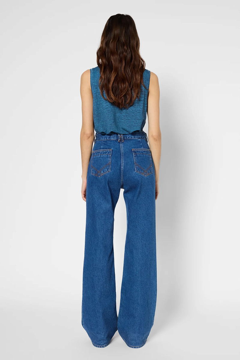 ANNA - Джинсы-клеш с высокой посадкой