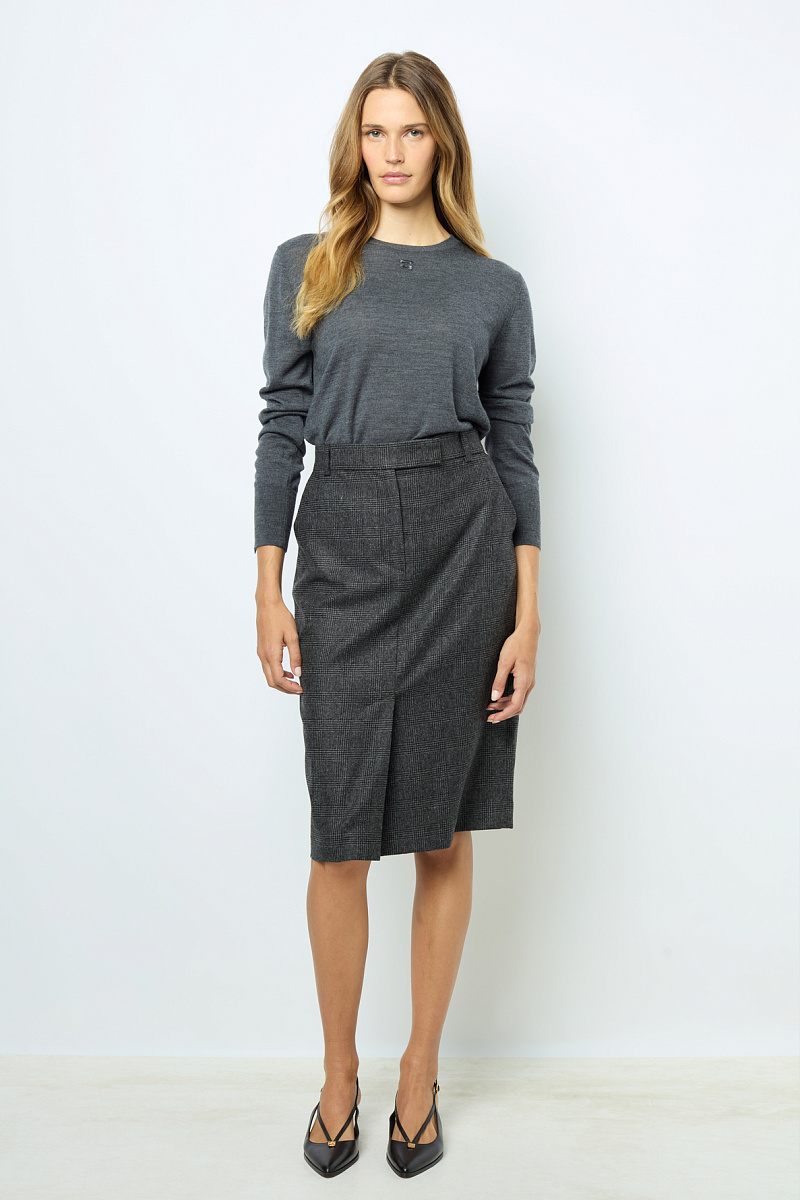 CAHINA - Юбка прямого кроя в клетку "Принц Уэльский"