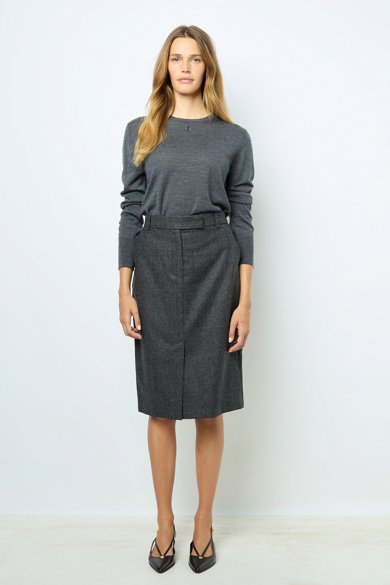 CAHINA - Юбка прямого кроя в клетку "Принц Уэльский"