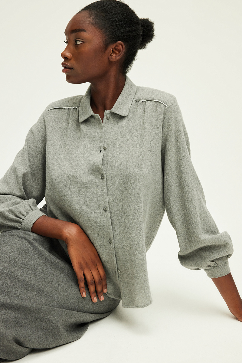 BERMA - Рубашка из смесовой шерсти