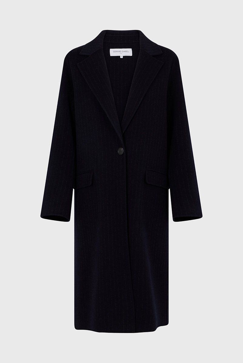 LASSIA - Пальто прямого кроя в тонкую полоску