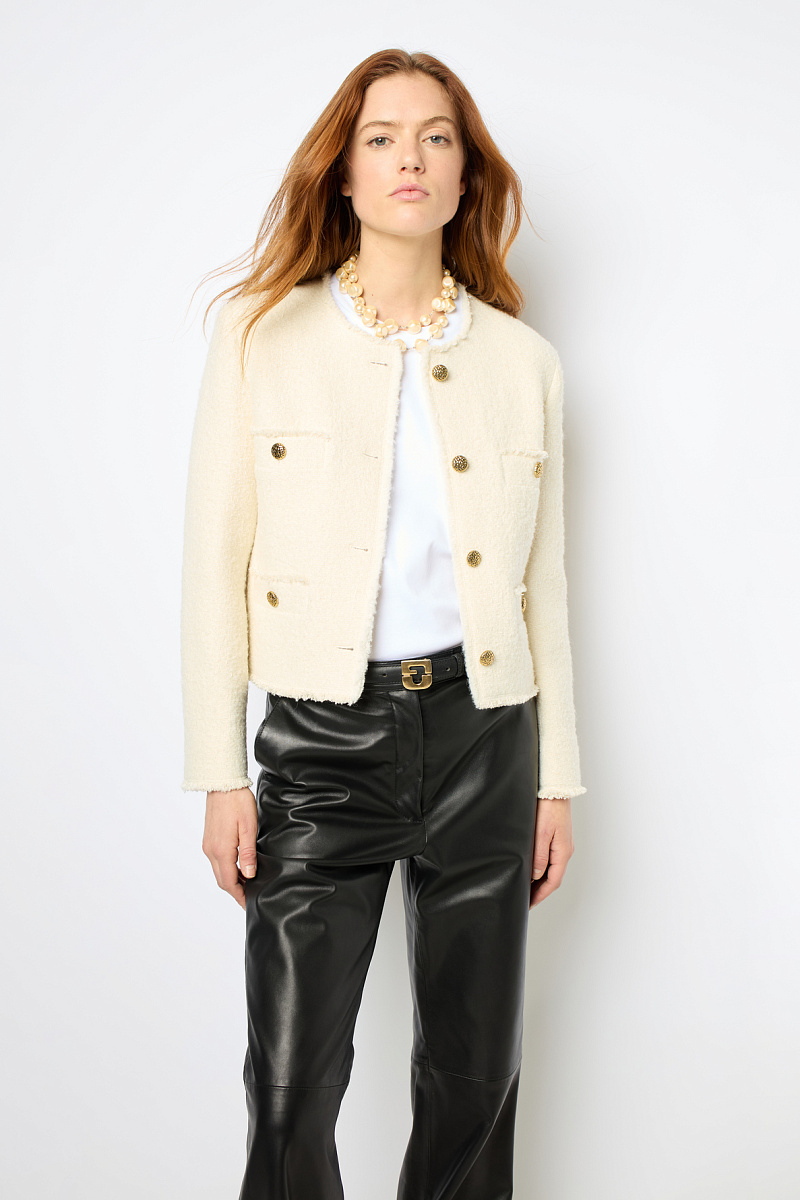 MORGANE - Жакет из твида в цвете экрю