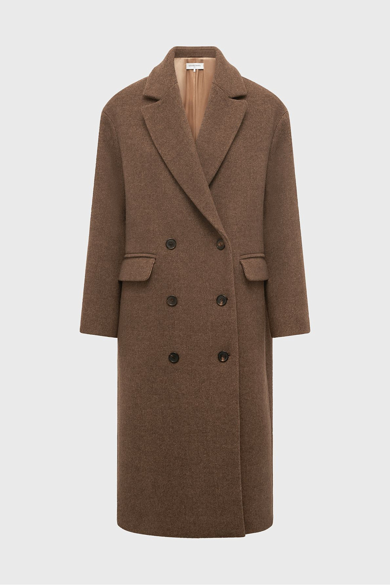 MADY - Двубортное классическое пальто с шерстью