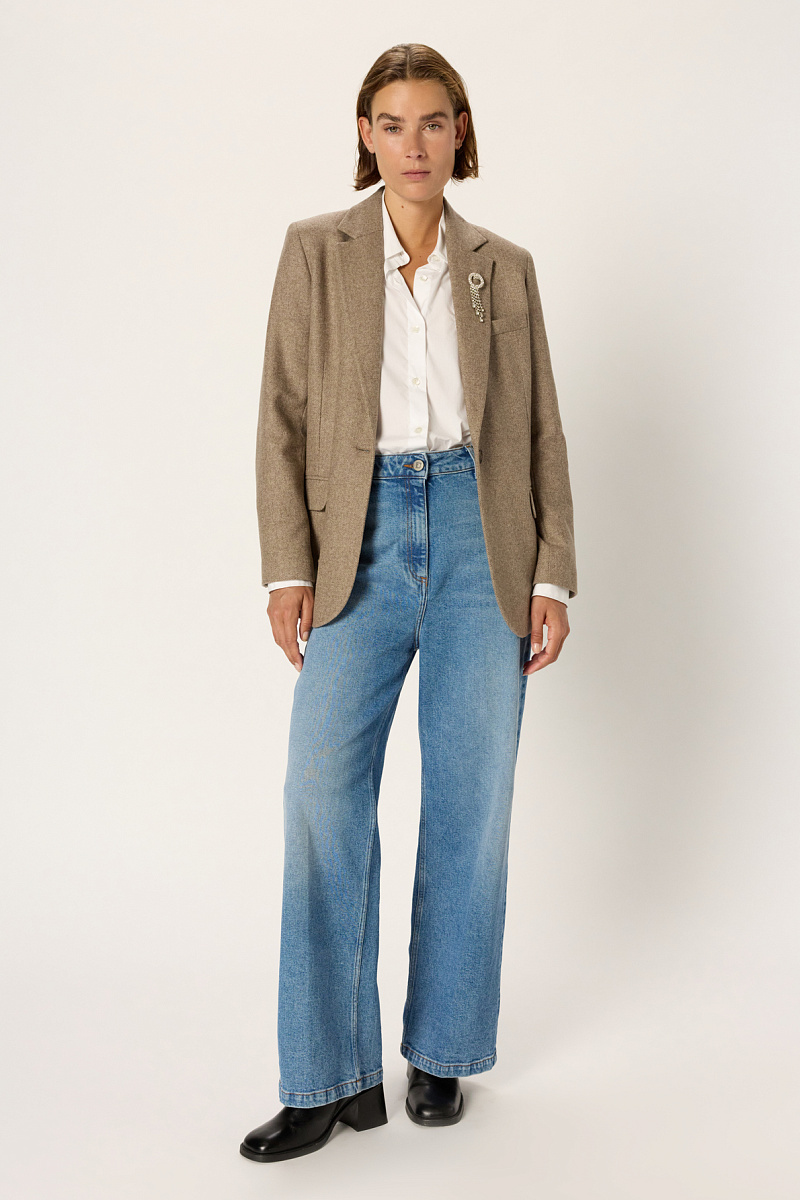 NELLYS - Жакет с узором "елочка"