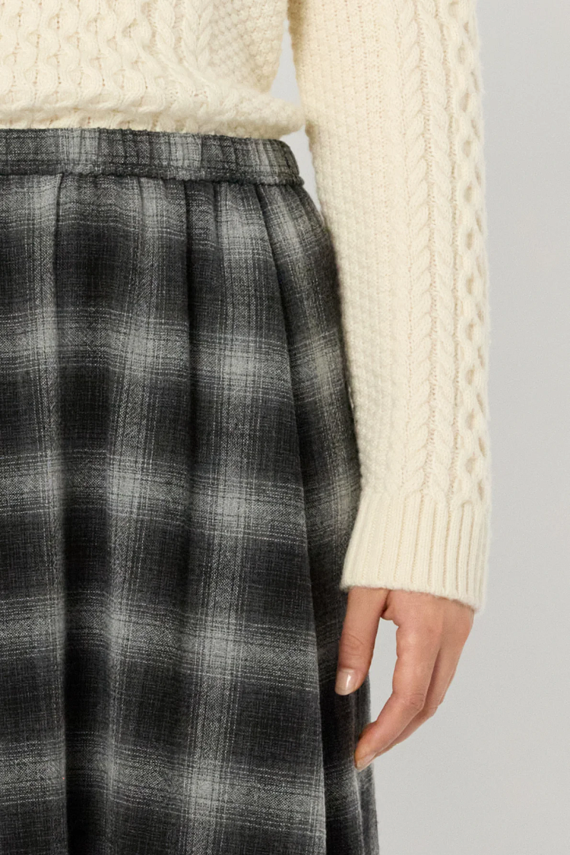 BASMA - Юбка длины миди в клетку