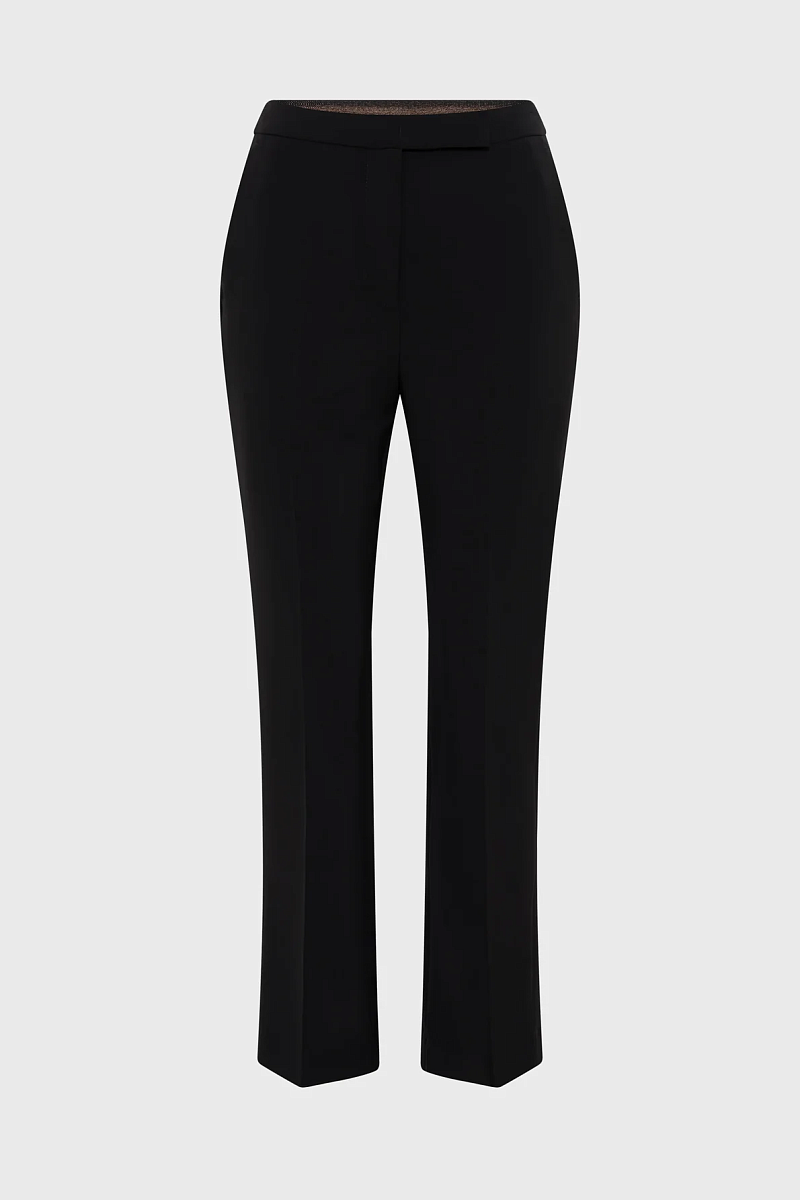 ALYA - Черные классические брюки с эластичной вставкой сзади