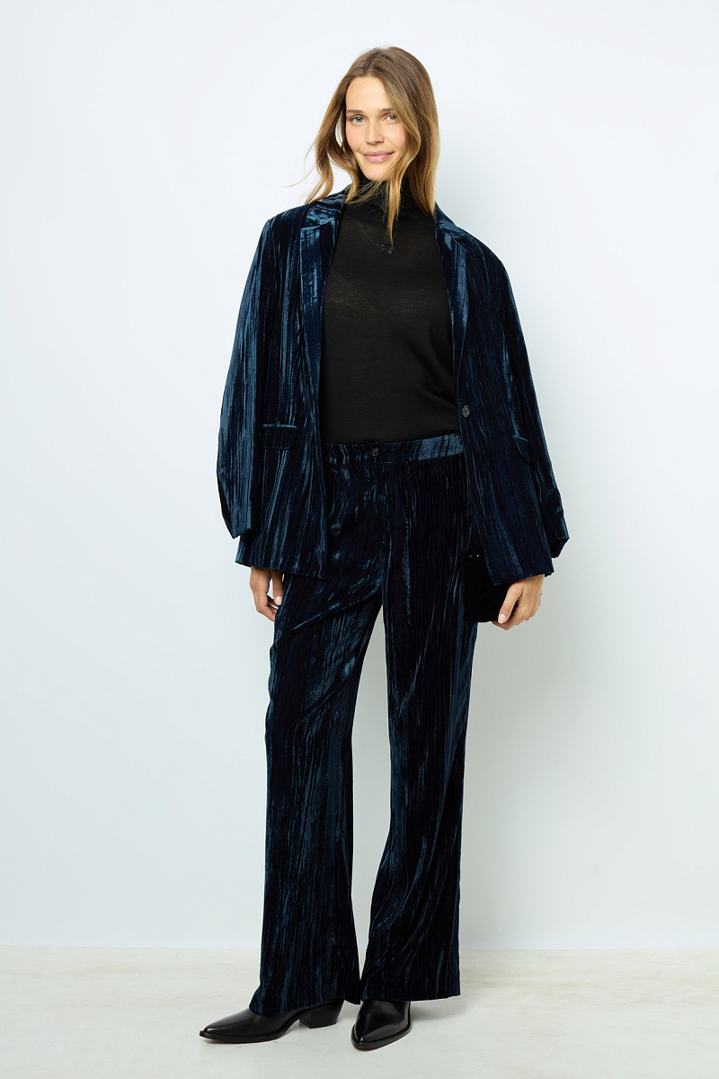 NORIA - Брюки широкого кроя из бархата