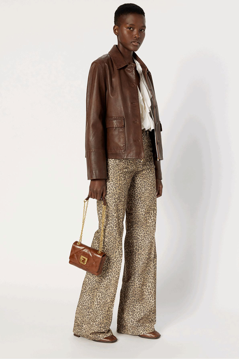 ANNA - Расклешенные брюки с леопардовым принтом