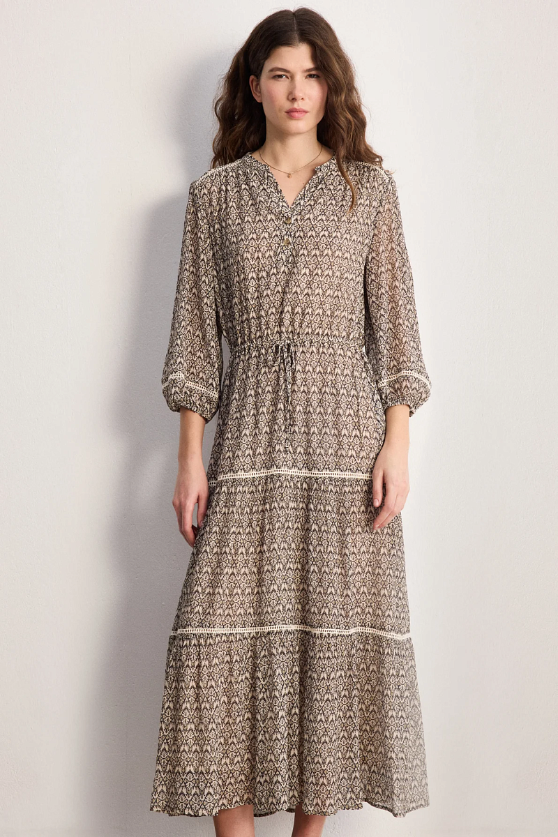 APPOLINE - Платье длины миди с регулируемой талией