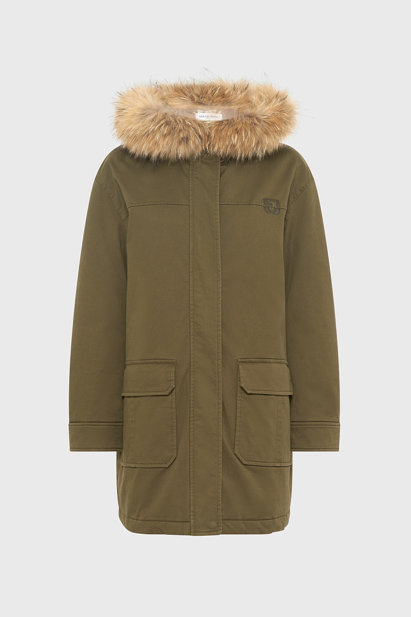 MINA - Парка с капюшоном с меховой отделкой