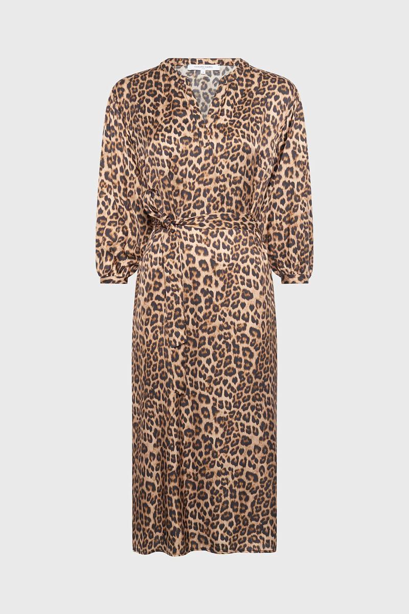 LILOUX - Платье из 100% вискозы с леопардовым принтом LILOUX - Платье из 100% вискозы с леопардовым принтом
