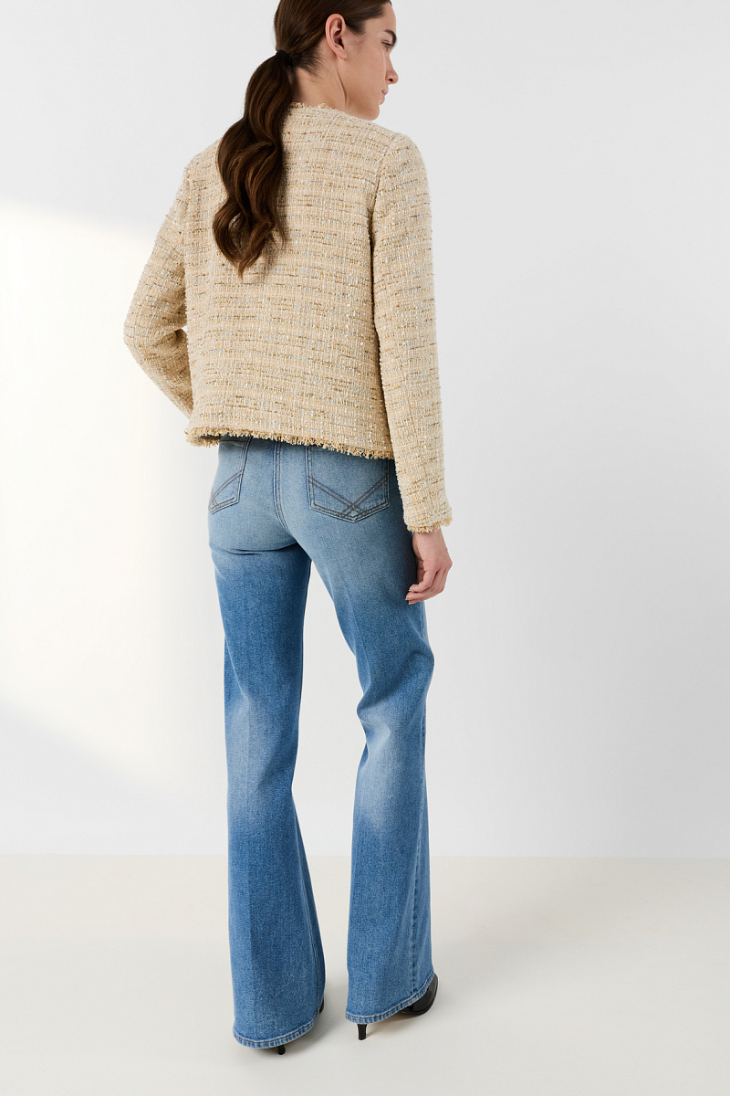 TALEA - Розовый жакет из твида с люрексом