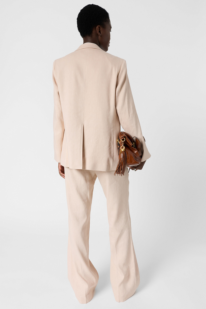 TAZIA - Жакет из смесового льна в пудрово-розовом оттенке