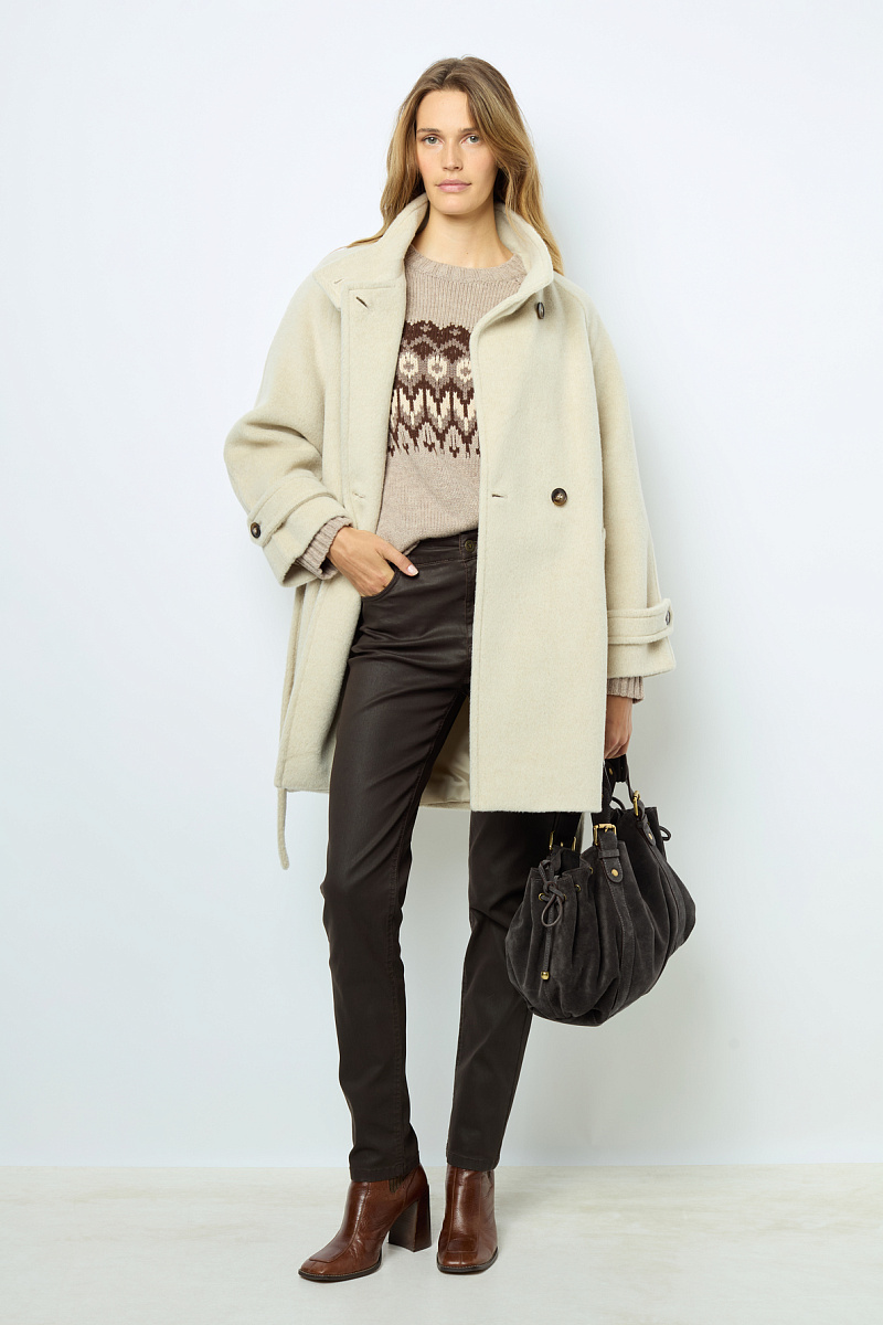 LOUISE - Приталенное пальто средней длины