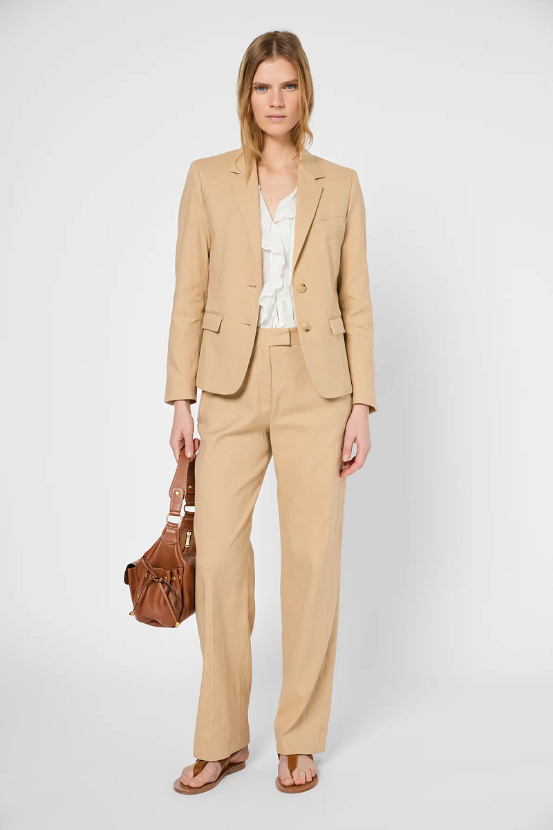 LILLA - Широкие брюки из льна и хлопка