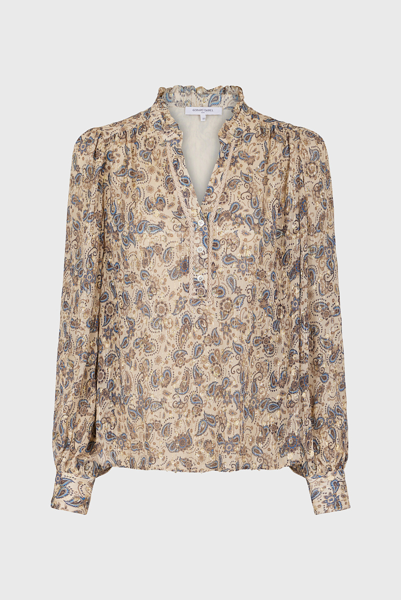 CLARISSE - Блуза с принтом пейсли и люрексом