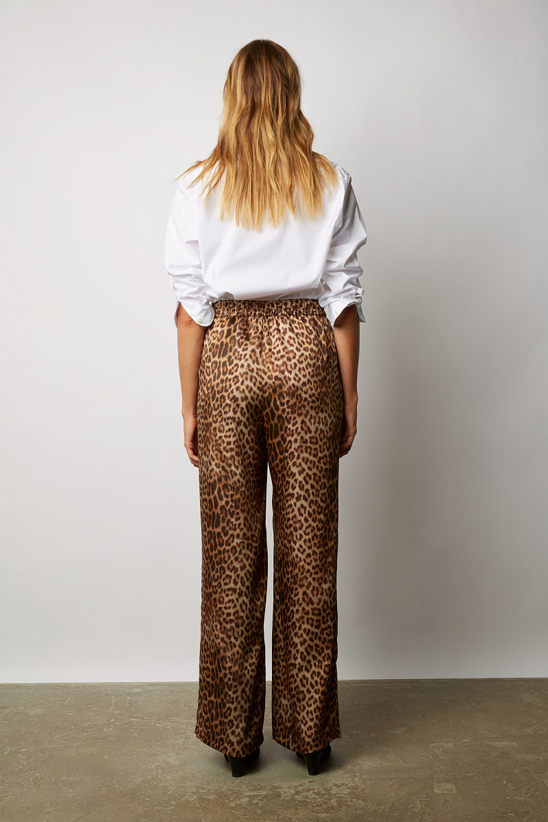 DAIANA - Широкие брюки с леопардовым принтом