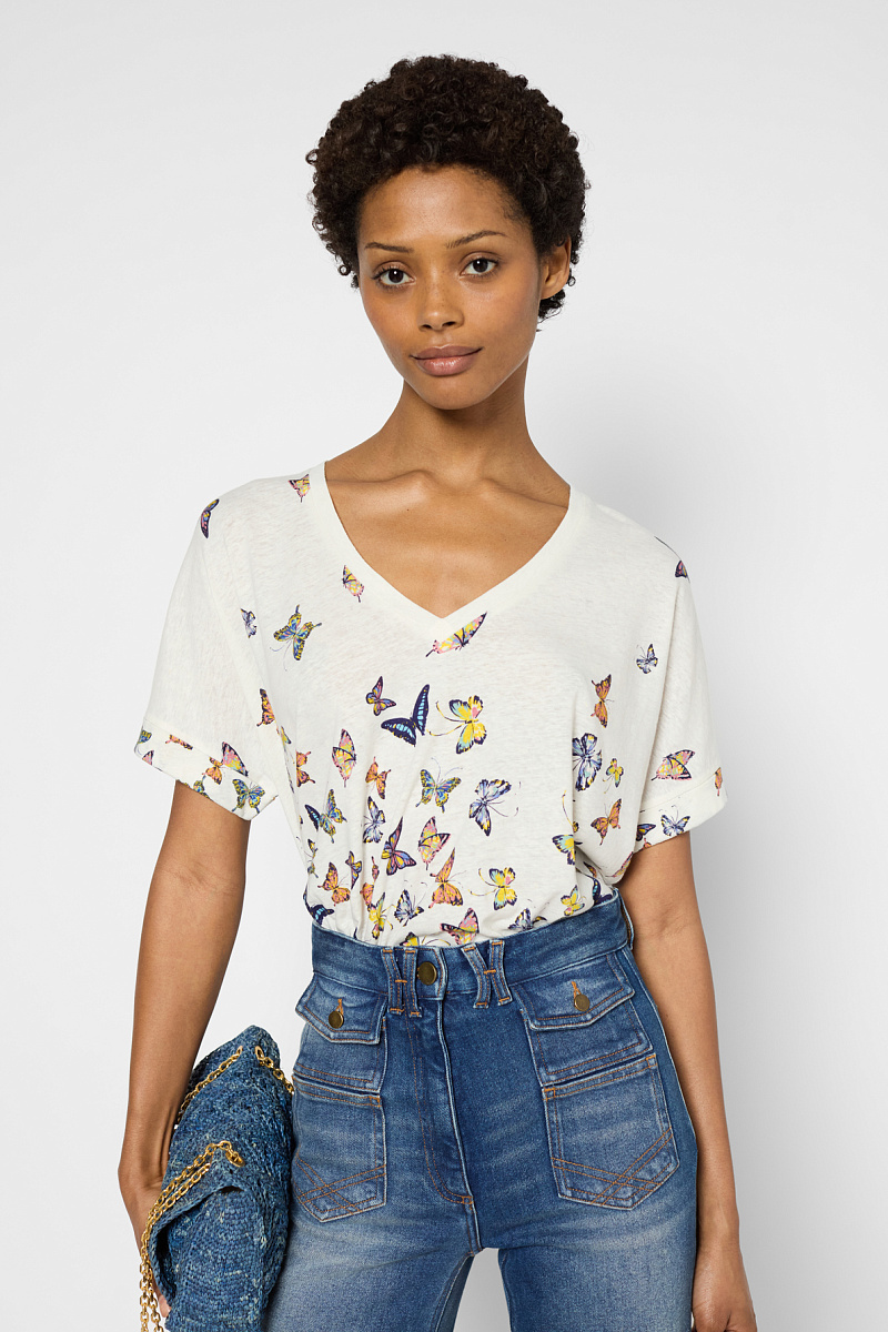 GIUSI - Футболка с принтом в виде бабочек
