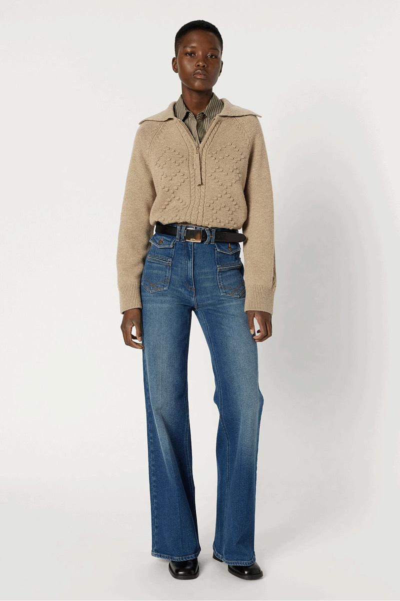 EDENA - Джемпер с молнией на воротнике