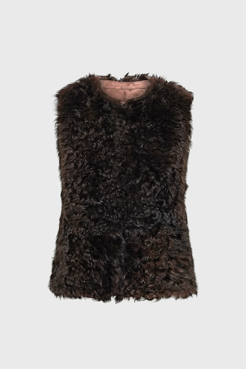 MAELLE - Куртка без рукавов из овчины