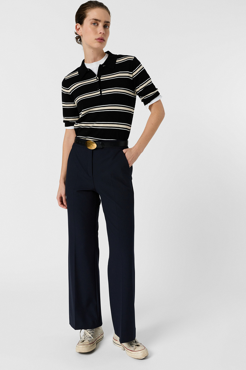 AVIA - Костюмные брюки в полоску с эластичным поясом