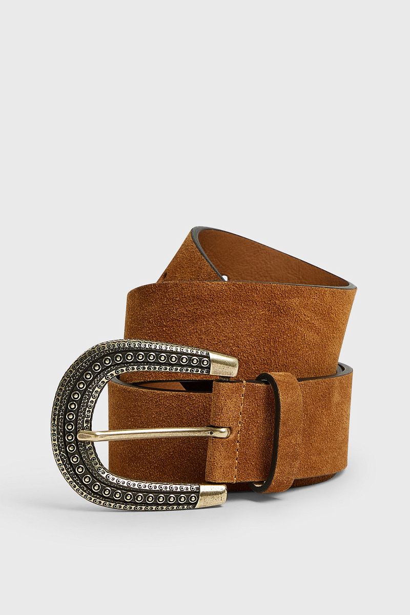 TESSA - Широкий ремень из замшевой кожи