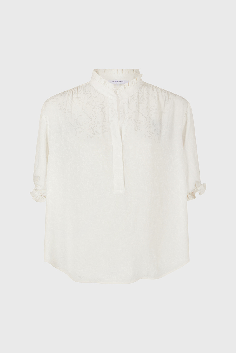 BEATRICE - Жаккардовая блуза с рюшами