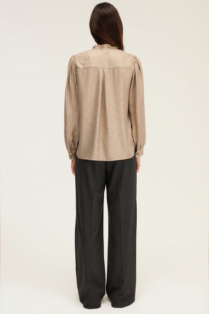 ARIANNE - Золотистая блуза с оборками